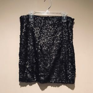 Fun sequined mini skirt!